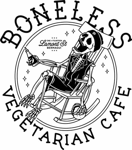 Boneless Vegetarian Cafe Logo