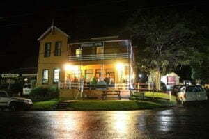 Dromedary hotel night view outside entrance