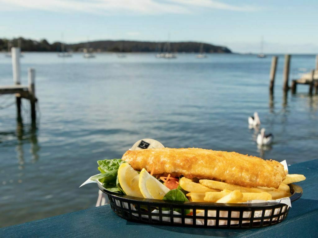 Delicious food at innes family boatshed and merinda cruises